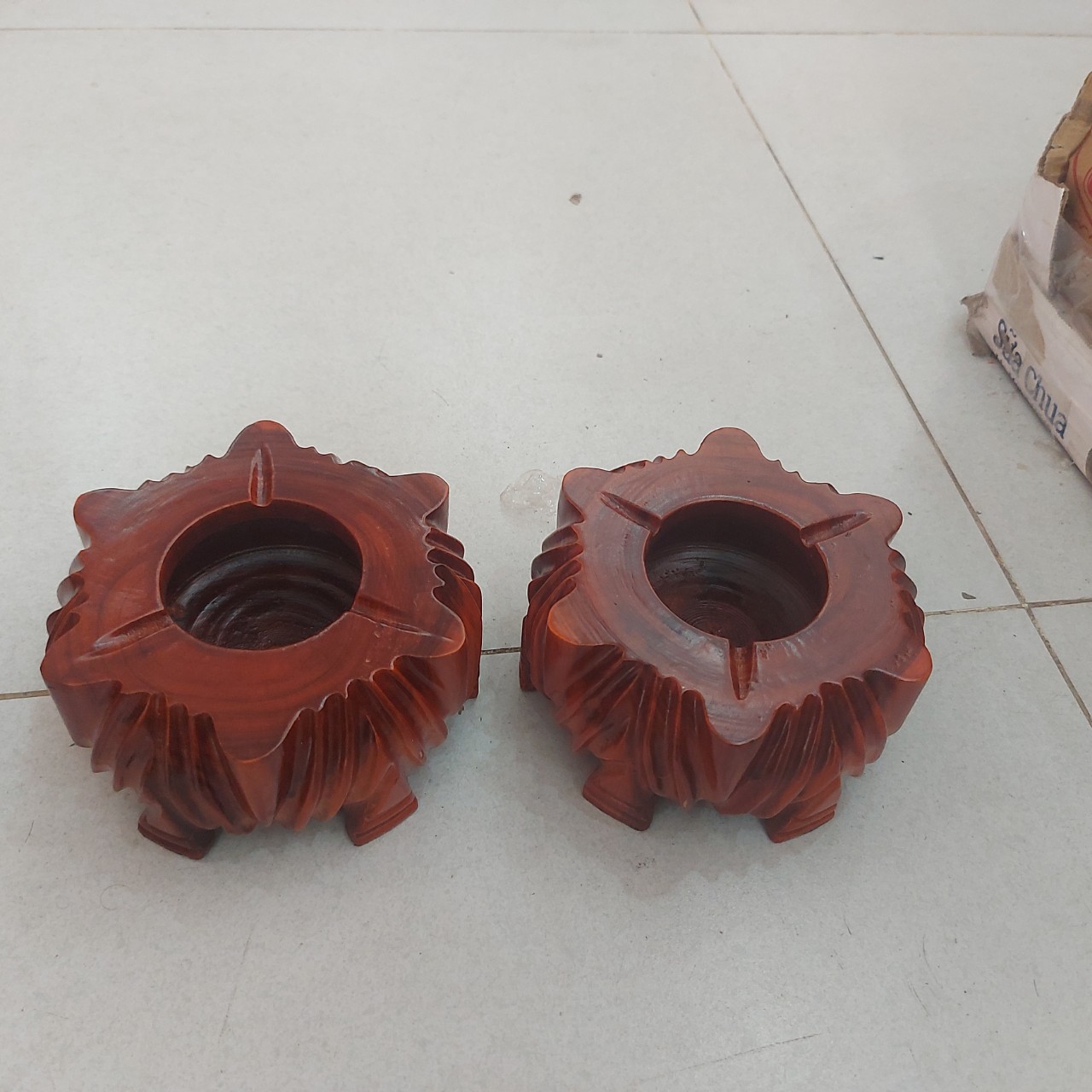 Gạt tàn gỗ cao cấp size ngang 12cm - 14cm