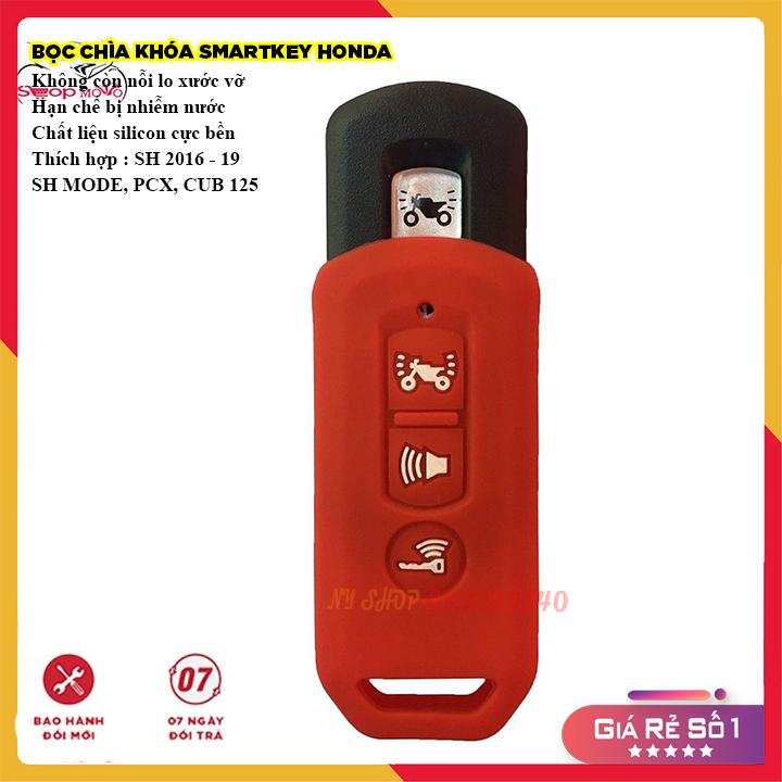 Bọc (Bao) Silicon Cho Chìa Smartkey SH 2016-2020 - 2021 sh modePCX (ĐỦ MÀU)
