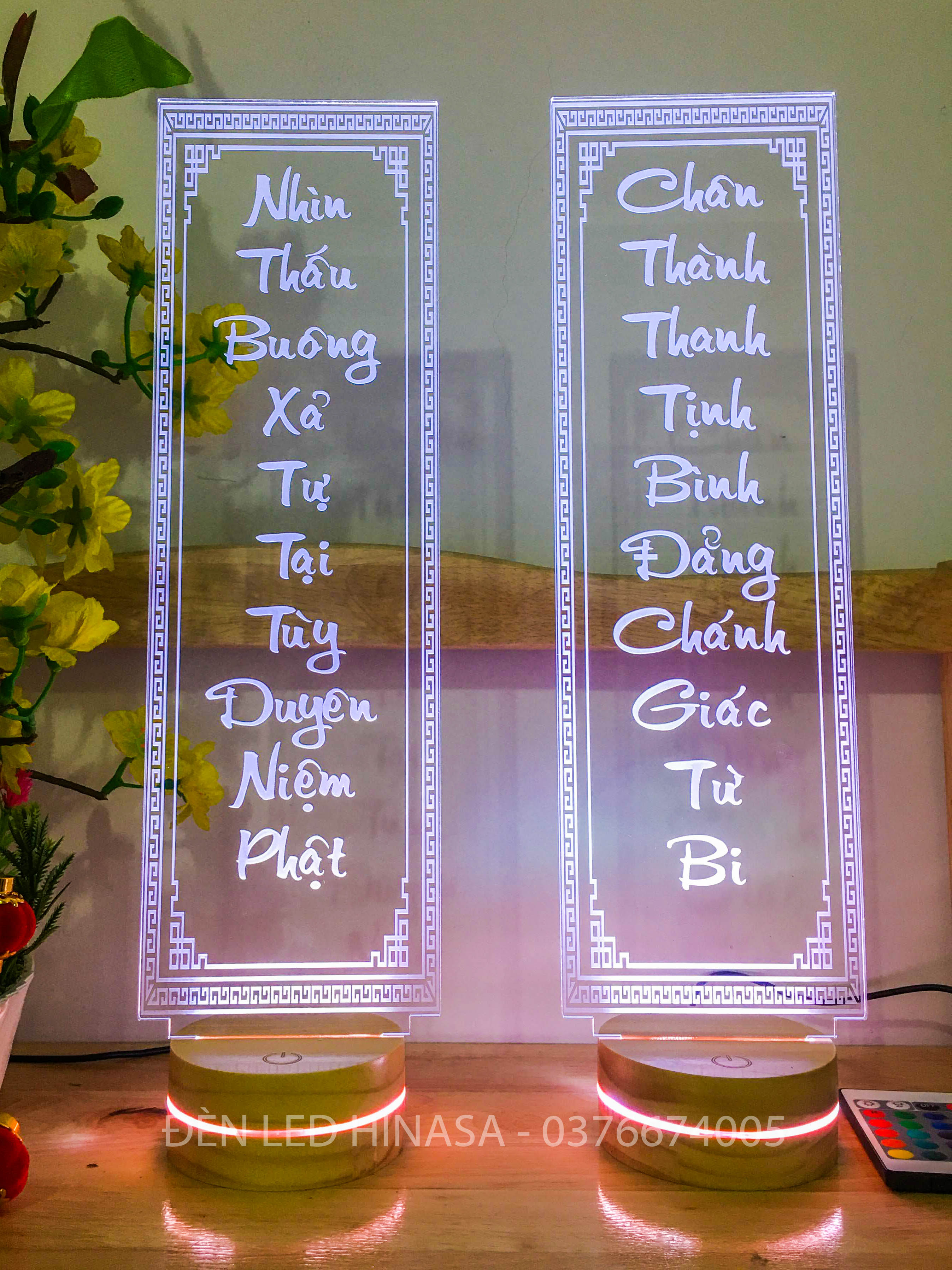 Câu đối Phật cao 40cm