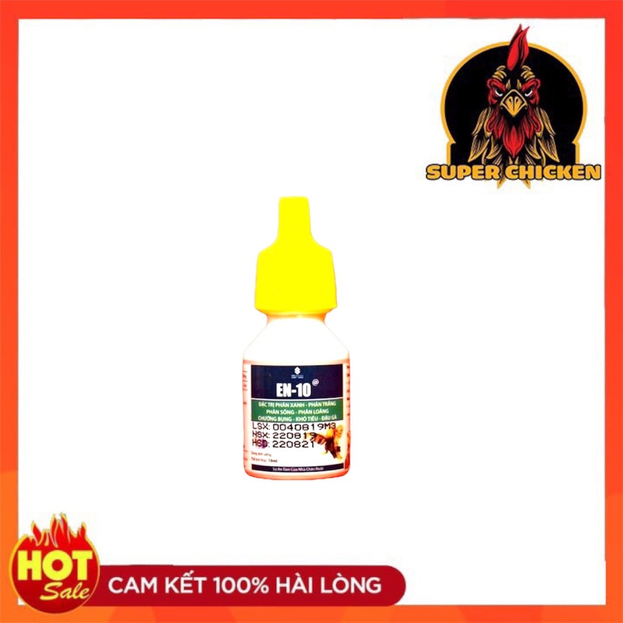 Uv en - 10 xanh khò khè, xỗ mũi cho gà đá