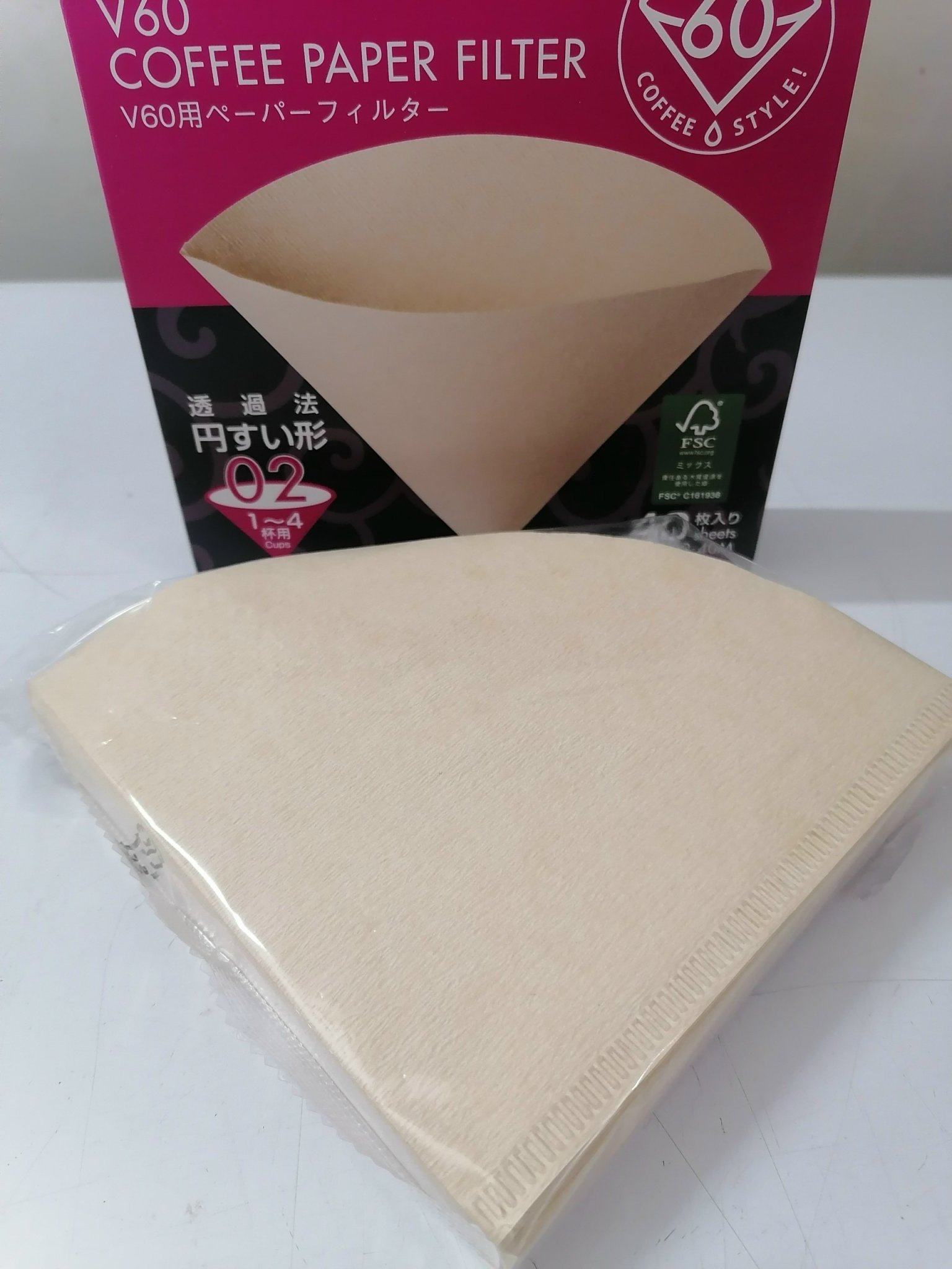 [HỘP 40 cái – NÂU] GIẤY LỌC CÀ PHÊ [Japan] HARIO V60 (Unbleached) Coffee Paper Filter