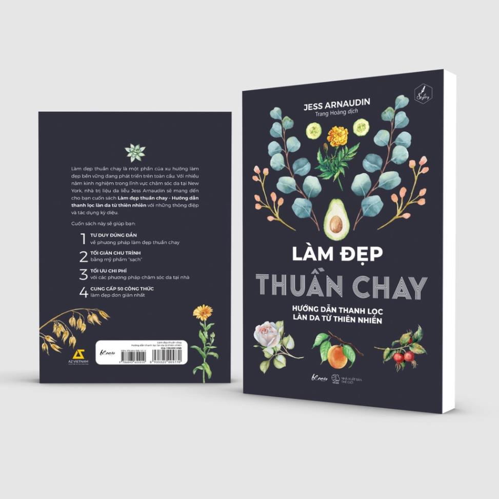 Sách - Làm Đẹp Thuần Chay (Sách Màu) - AZVietNam