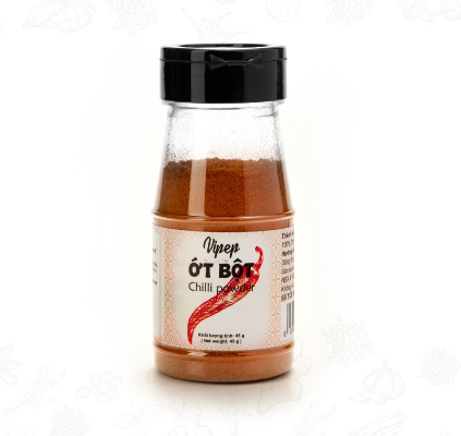 [Hũ 45g] Ớt bột chỉ thiên hũ PET Vipep