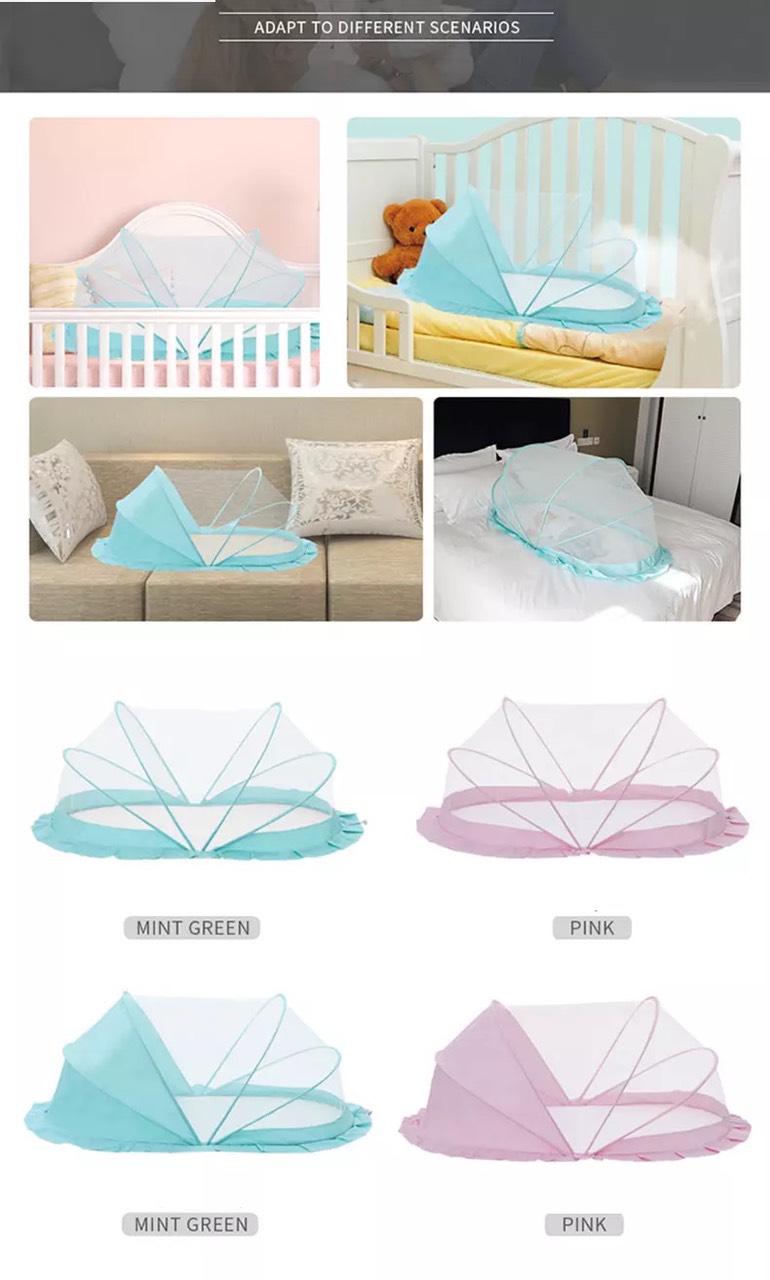 Mùng chụp chống muỗi cao cấp cho bé