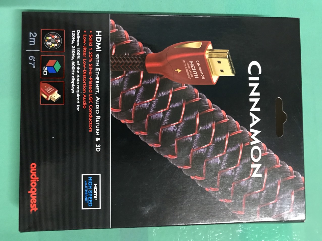 Dây HDMI AudioQuest Cinnamon dài 2m ( hàng thanh lý )