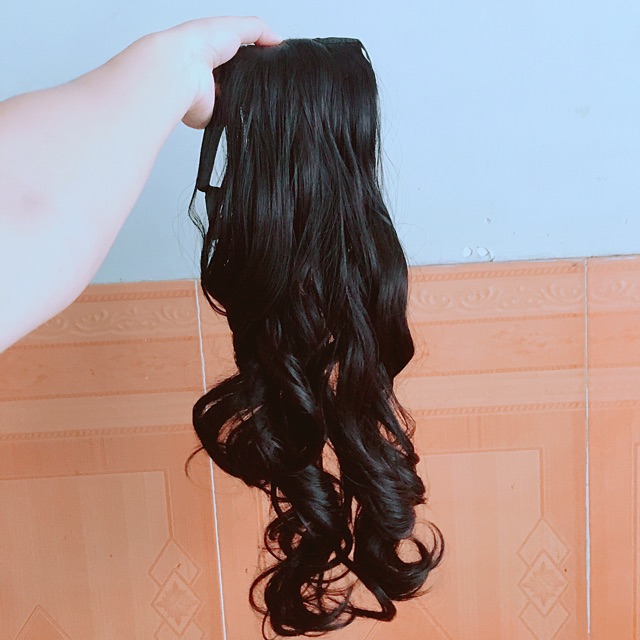 Cột Tóc Giả|Cột Xoăn Loạn To- Hình Thật