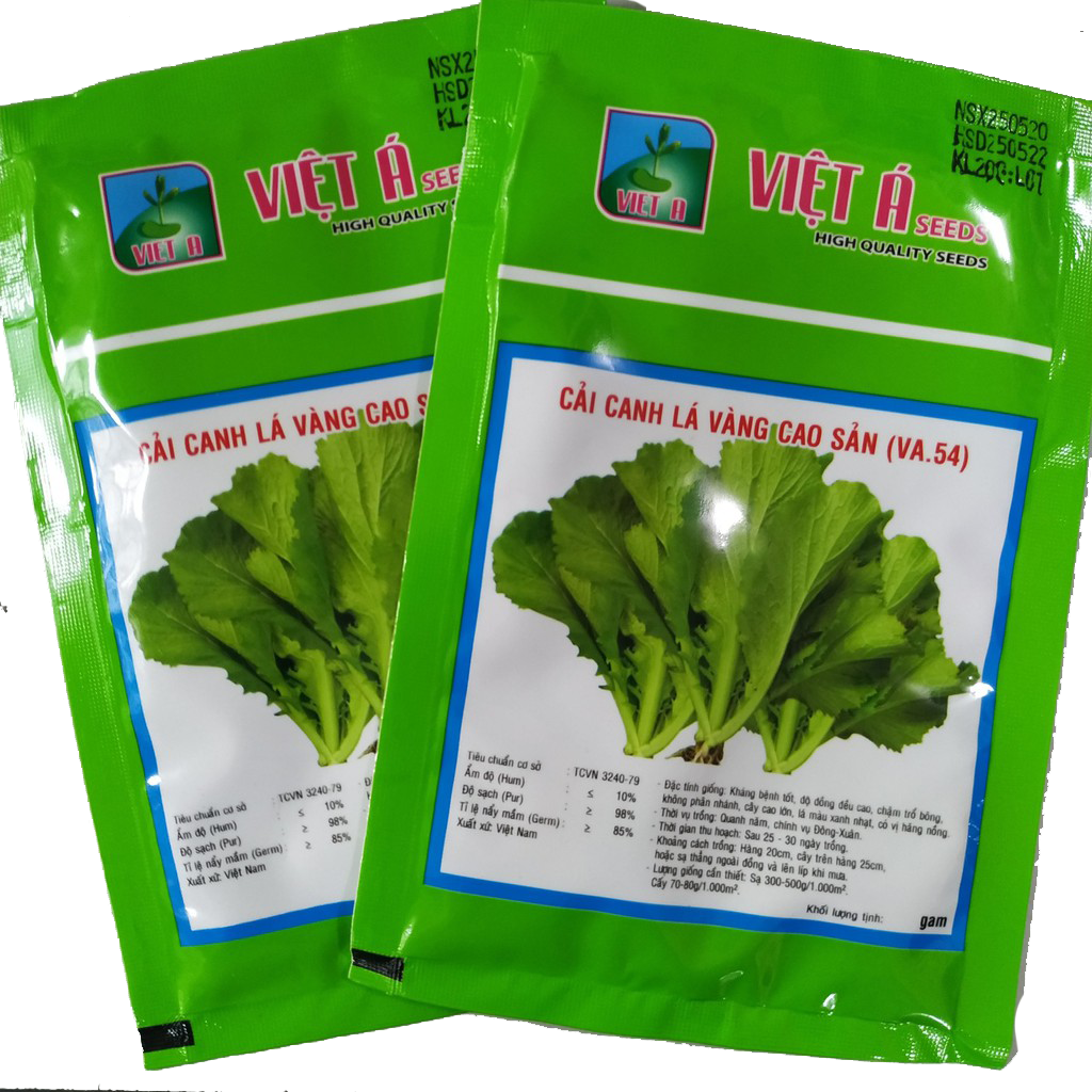 Hạt giống Cải Canh Lá Vàng 20gr