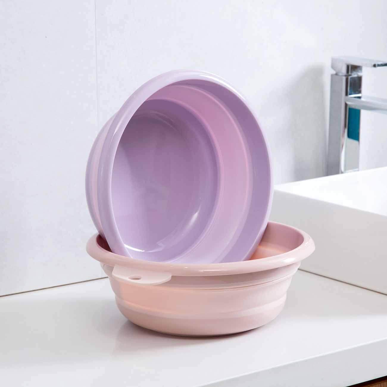 Homenhome Chậu Rửa Gấp Gọn Chậu Rửa Bằng Nhựa Bồn Rửa Du Lịch