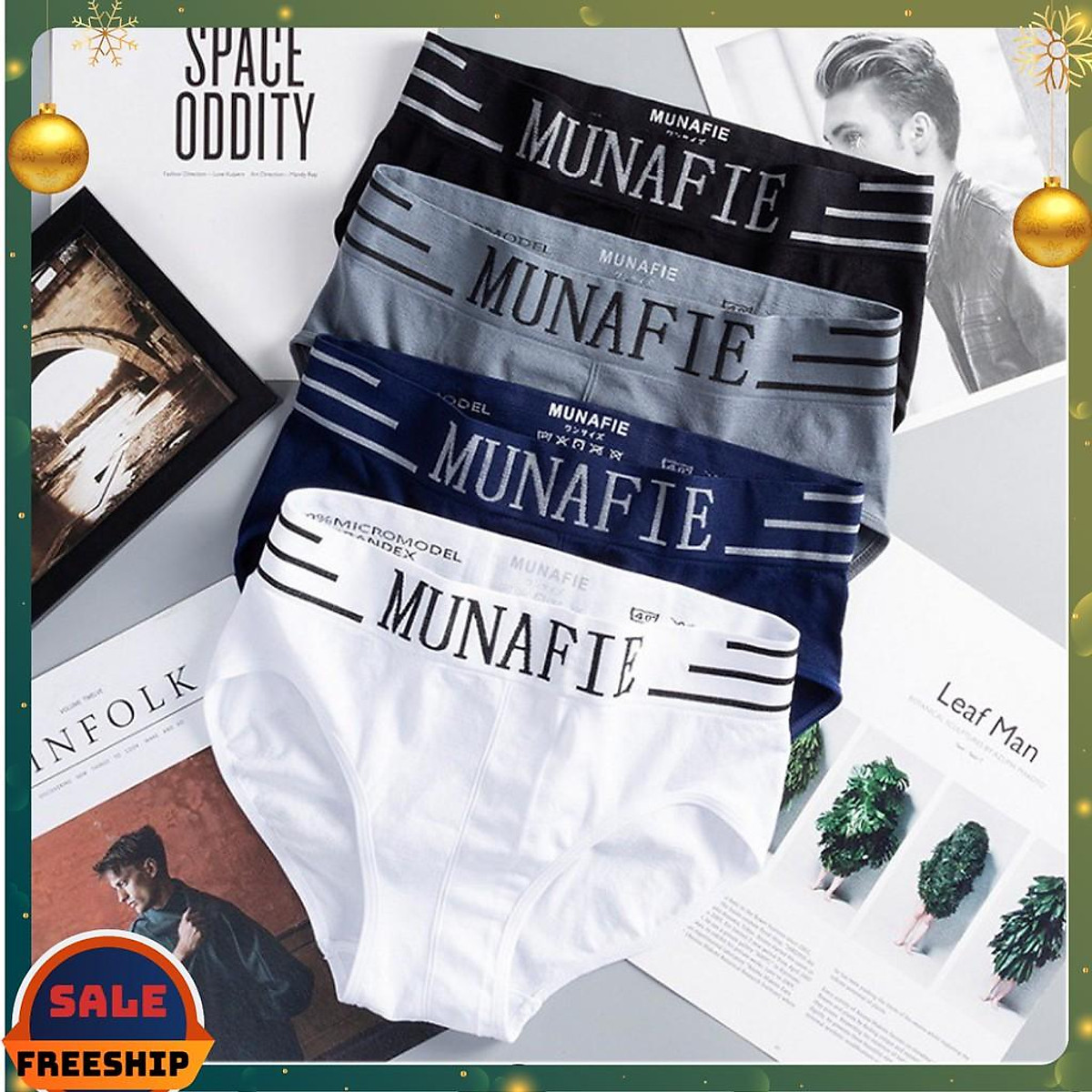Combo 4 quần sịp nam quần lót nam munafile 899