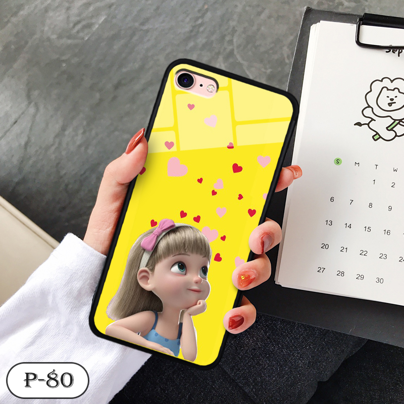Ốp kính 3D cute IPHONE 7