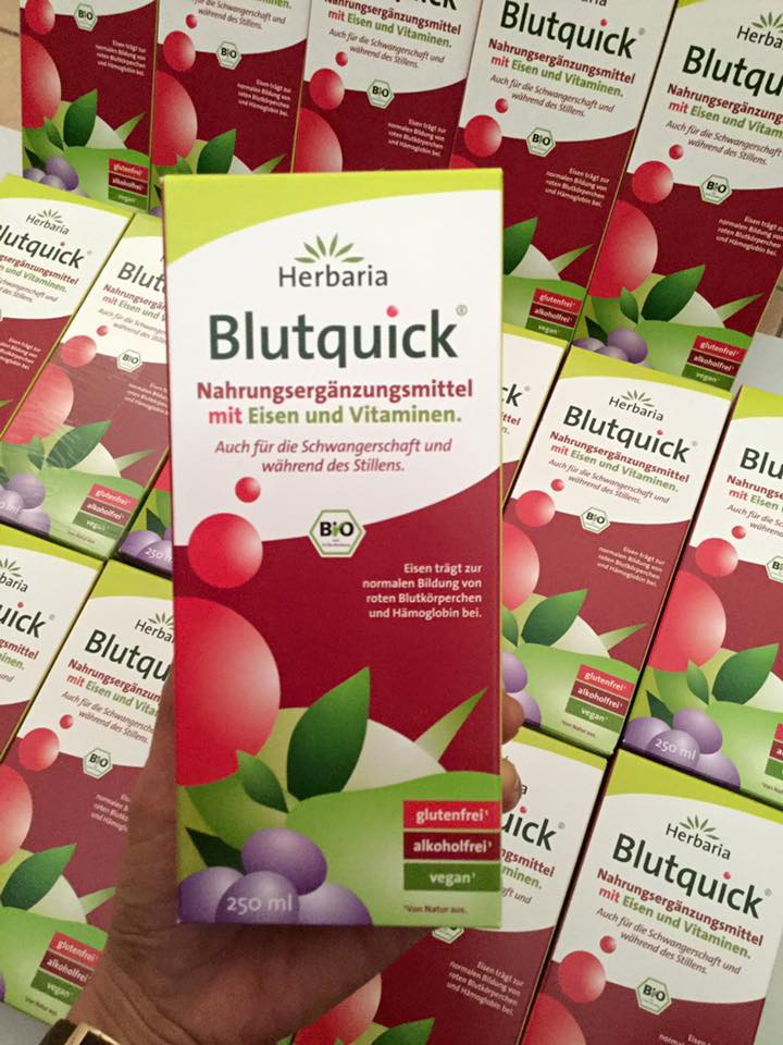 (HÀNG CHUẨN)Dung dịch bổ sung sắt hữu cơ Blutquick Đức