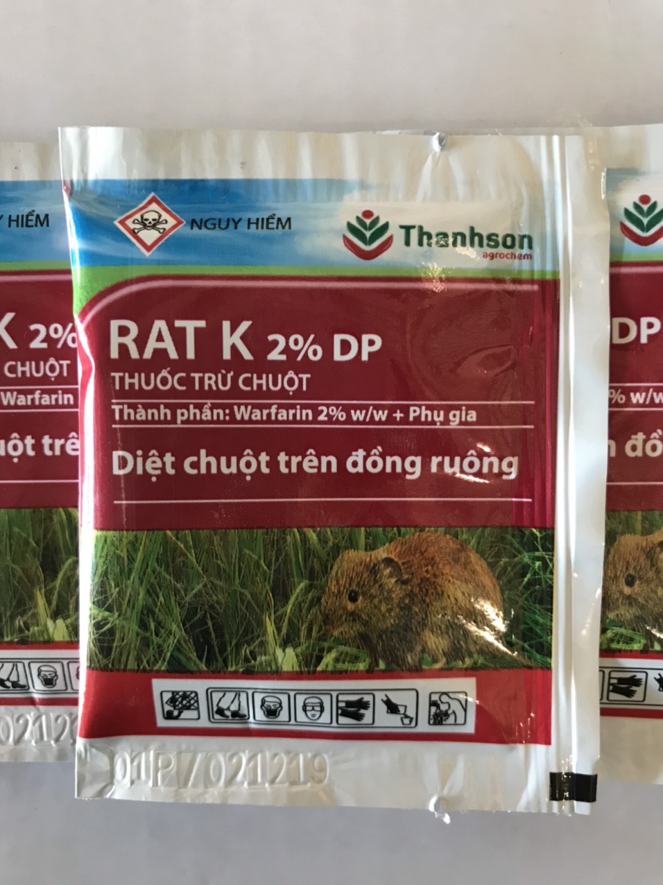 Thuốc trừ chuột RAT K 2% DP - Gói 10g