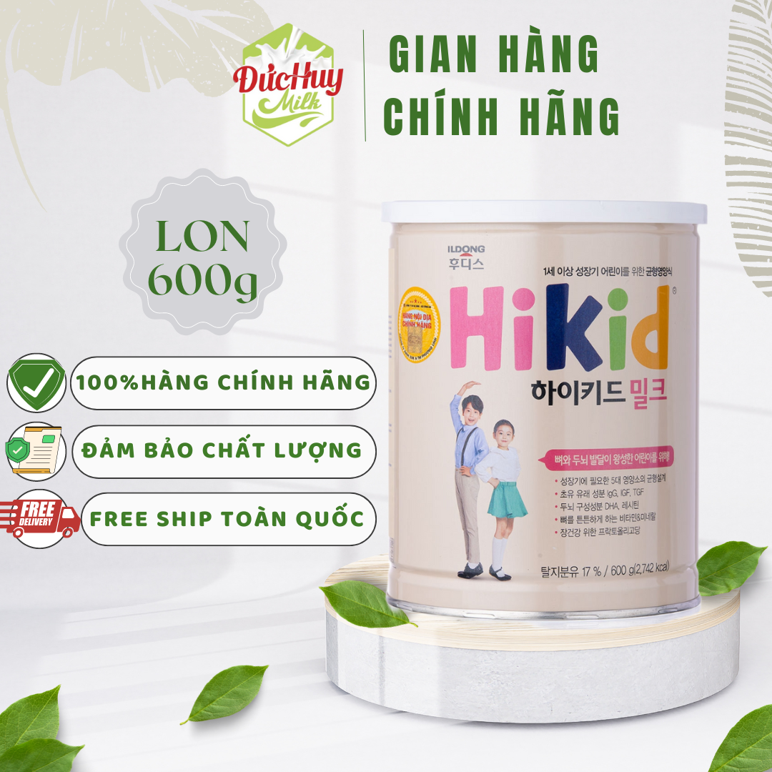 Sữa bột Hikid tăng chiều cao 600g_Duchuymilk