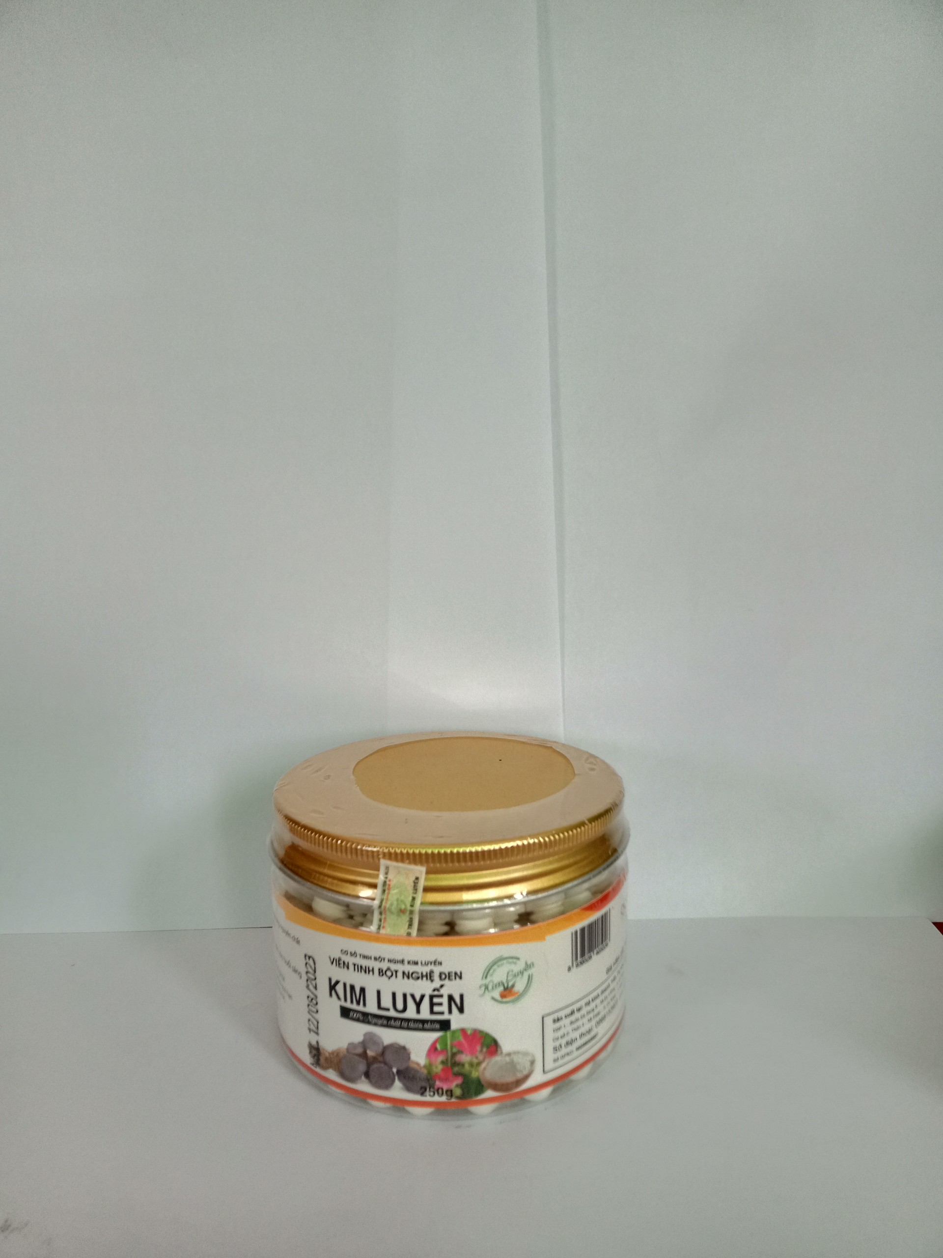 VIÊN TINH BỘT NGHỆ ĐEN KIM LUYẾN 250GR