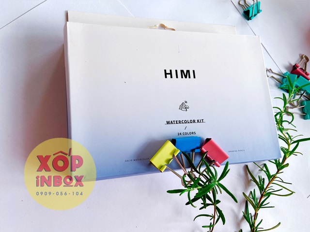 Màu Nước Himi Dạng Nén 14/24/36/50 Màu (Tặng kèm sổ, tẩy ,bút chì, cọ nước )