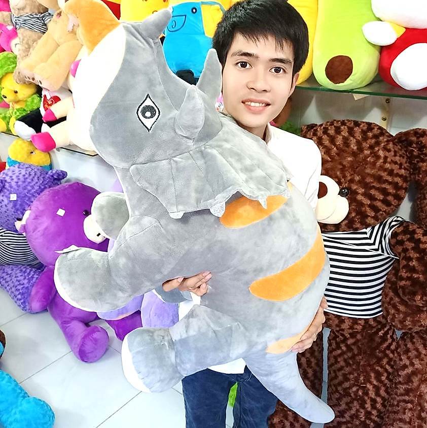 ĐỒ CHƠI KHỦNG LONG NHỒI BÔNG [120cm] GẤU BÔNG KHỦNG LONG SIZE LỚN NHẤT HÀNG CAO CẤP