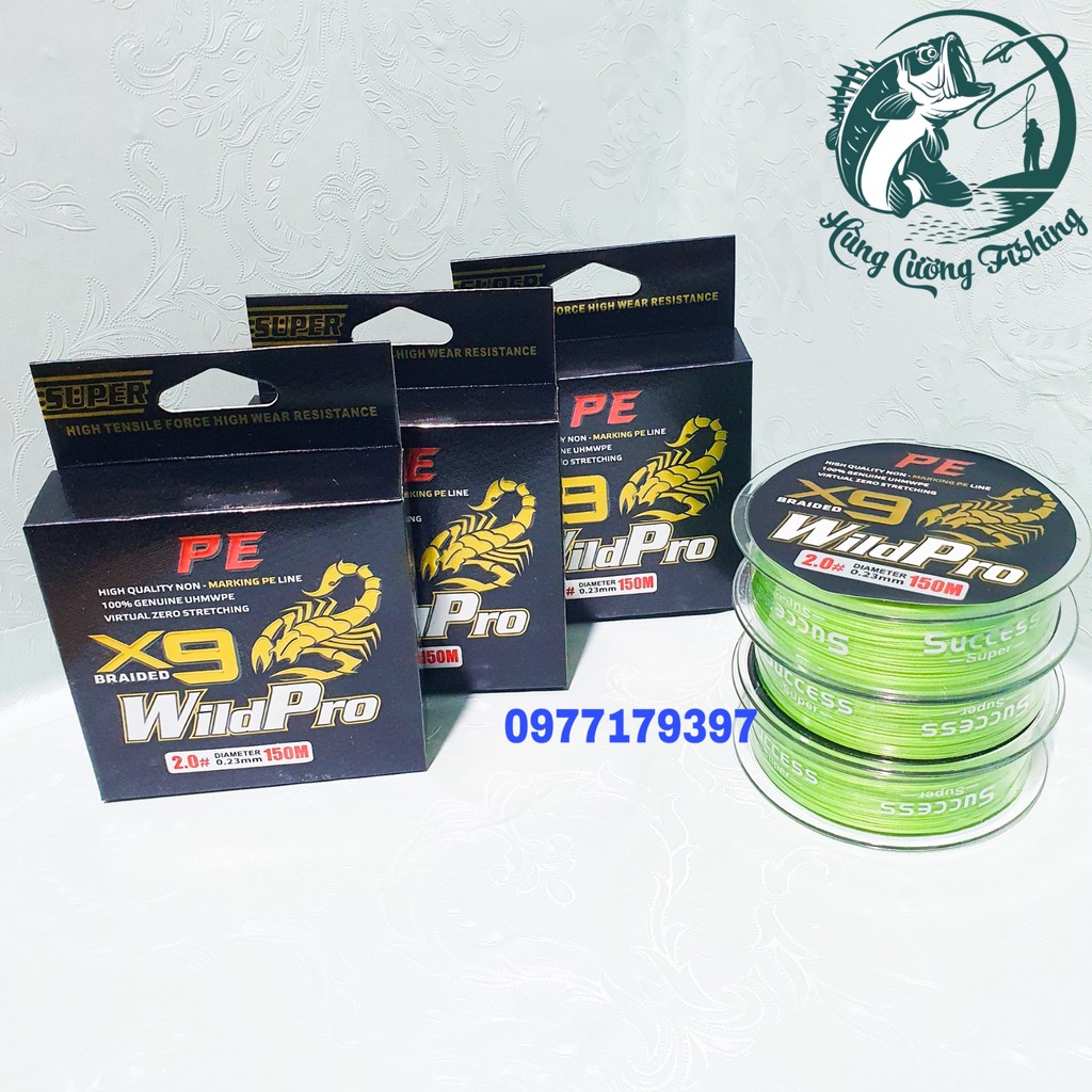 Dây Dù Pe Siêu Bền Câu Cá Dù X9 Wild Pro 150M  Dây Câu Chất Lượng  Dây Dù Câu Cá