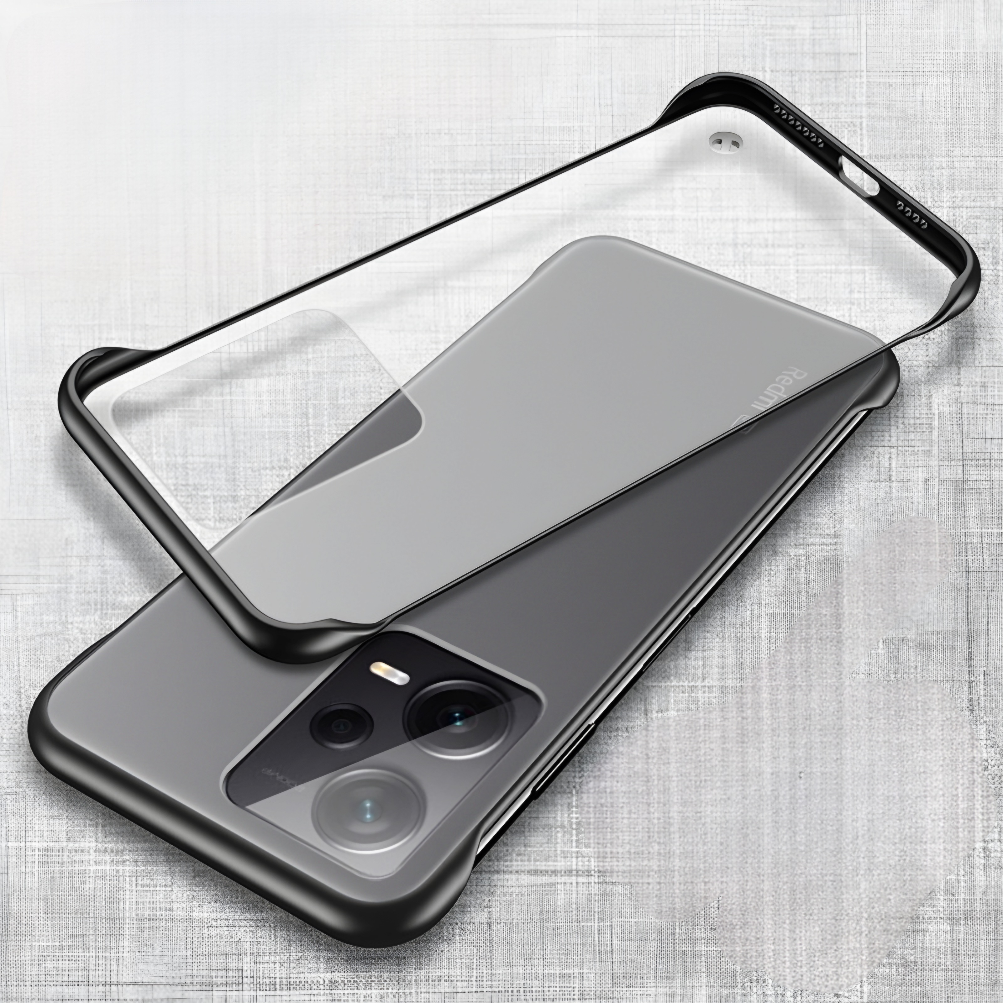 Ốp lưng Xiaomi Redmi Note 12 Pro 5G trong mờ nhám siêu mỏng không bo cạnh chống bám bẩn