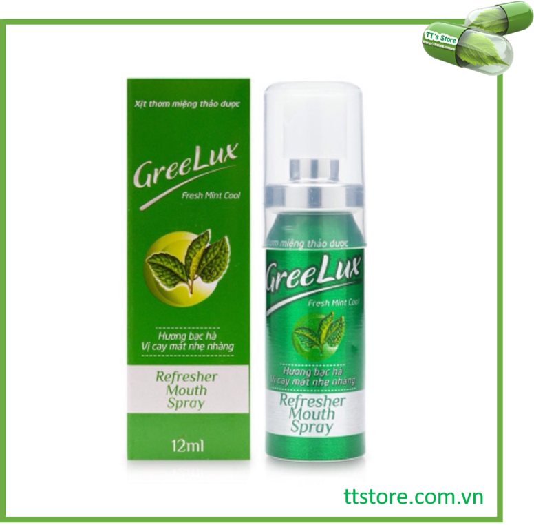 [HCM]Xịt Thơm Miệng Thảo Dược GREELUX [Chai 12ml] Extra Cool / Fresh Mint Cool [Grelux greenlux greelus]