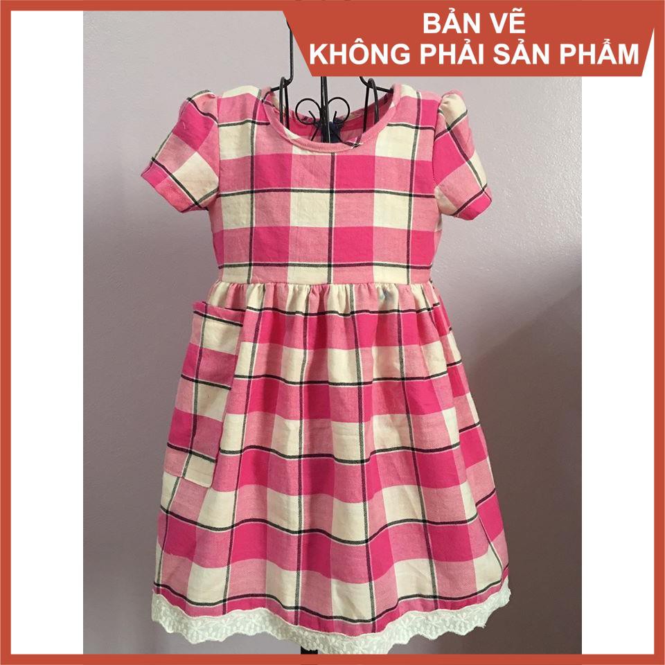 Rập giấy đầm bé gái mã  R339 (BẢN VẼ)