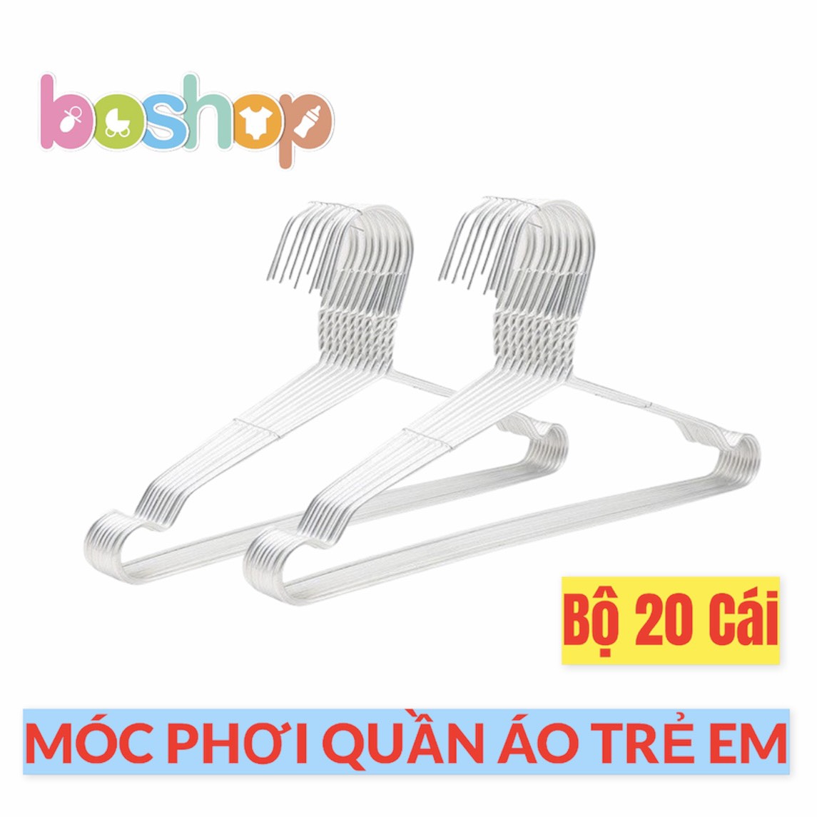 30 Móc Phơi Quần Áo Trẻ Em Không Rỉ