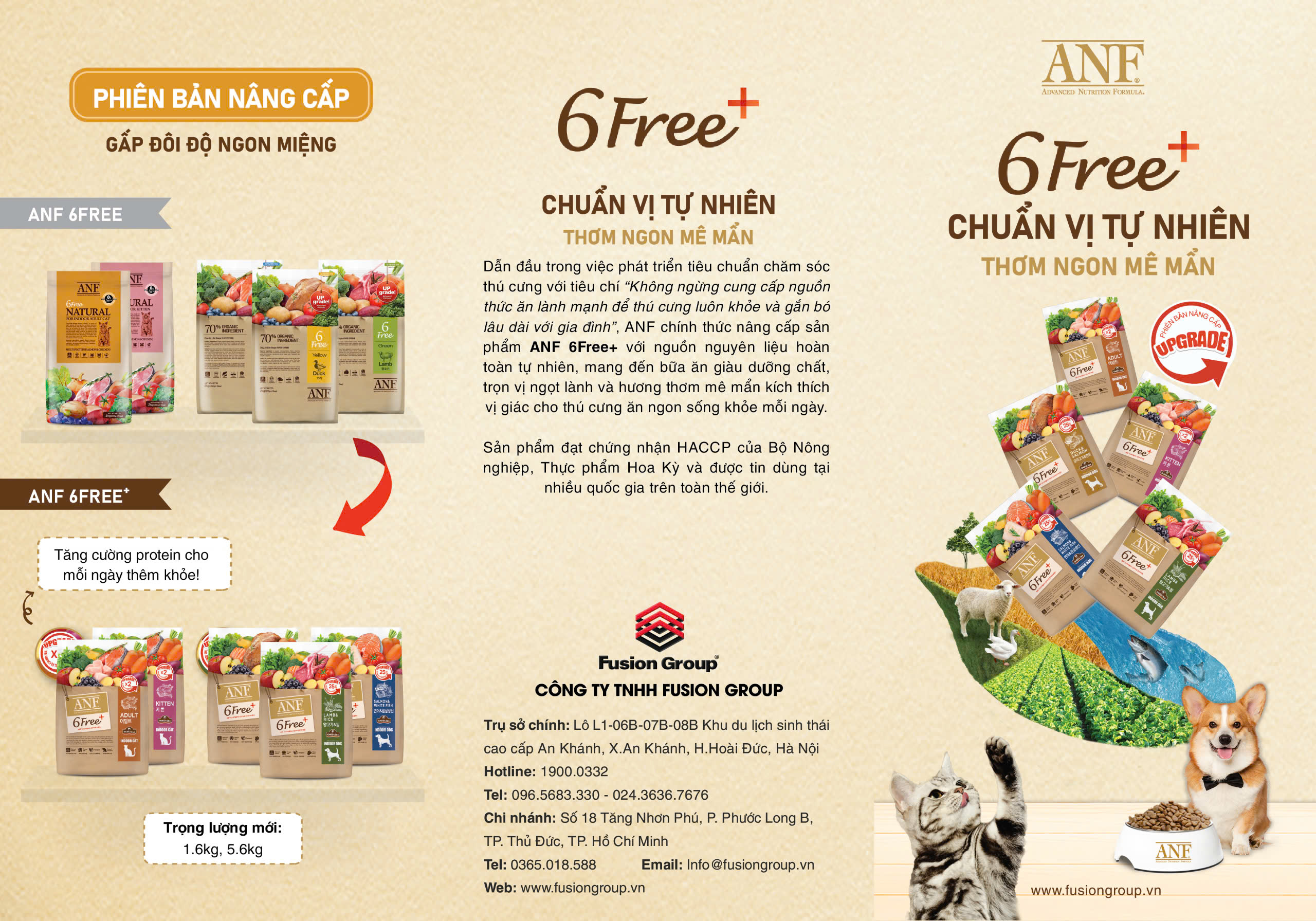 HỎA TỐC [5.6KG] - ANF 6FREE + Thức ăn hạt hữu cơ cho chó đến từ Hàn Quốc