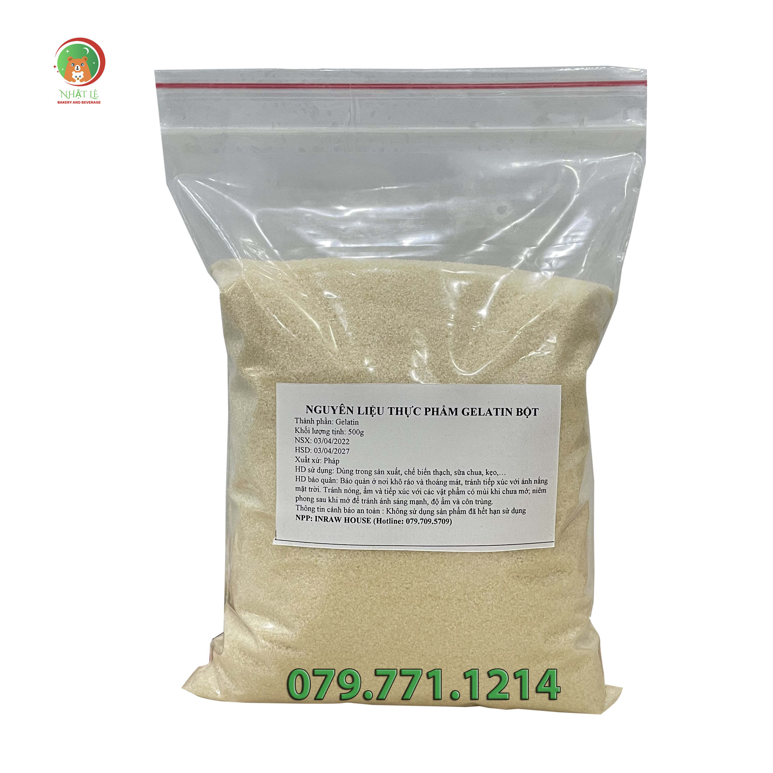 Bột Gelatin Pháp Làm Bánh Gói 100gr / 200gr