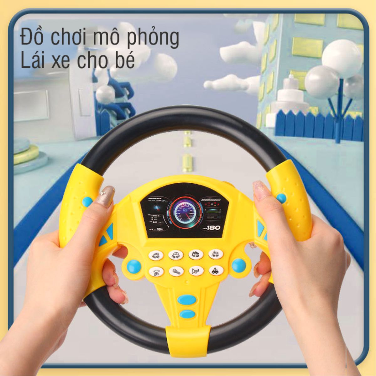 Đồ chơi vô lăng phát nhạc cho bé