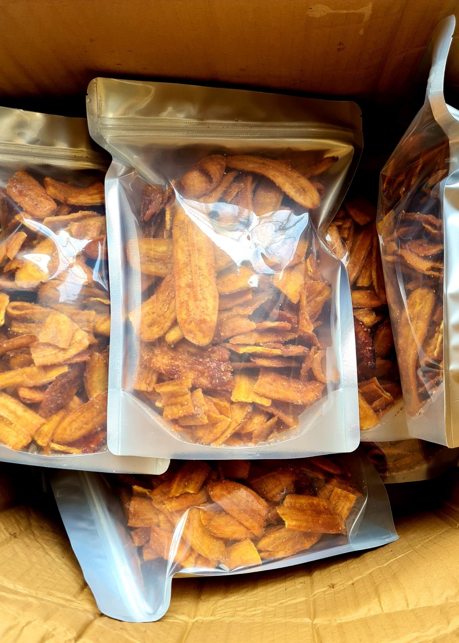 500gr chuối sấy mè gừng giòn tan