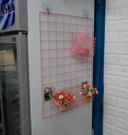 [HCM]Lưới sắt mầu hồng cao cấp 40 x 60cm