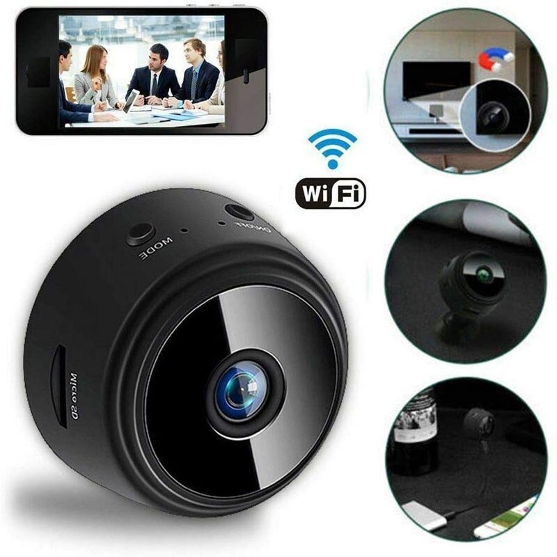 Camera mini WiFi Không Dây giấu kín, Camera mini A9 kết nối điện thoại siêu nhỏ, quan sát ban đêm HD ngụy trang - Camera mini giấu kín không dây A9, thông minh, đa năng, sạc pin, kết nối Wifi, độ phân giải HD 1080