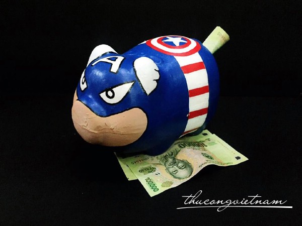 KIT heo đất Captain America