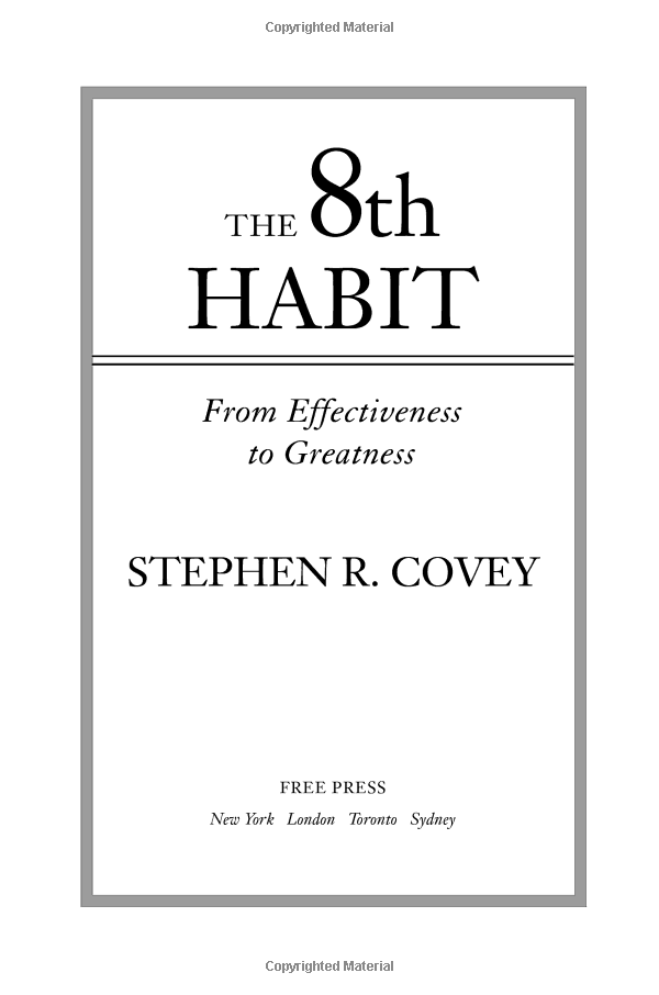 Sách Ngoại Văn - The 8th Habit: From Effectiveness to Greatness