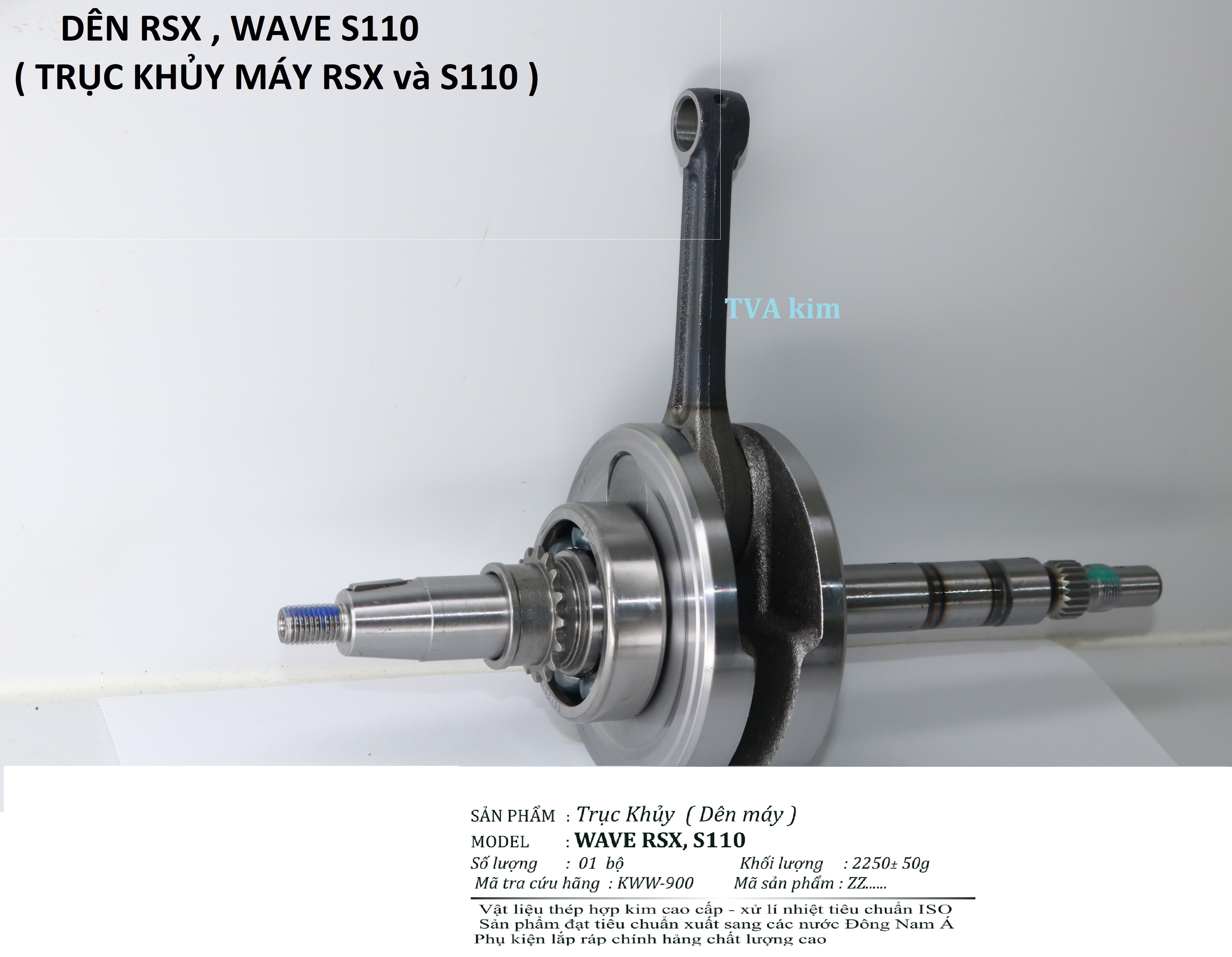 DÊN RSX , TRỤC MÁY S110, RS 110, WAVE BLADE