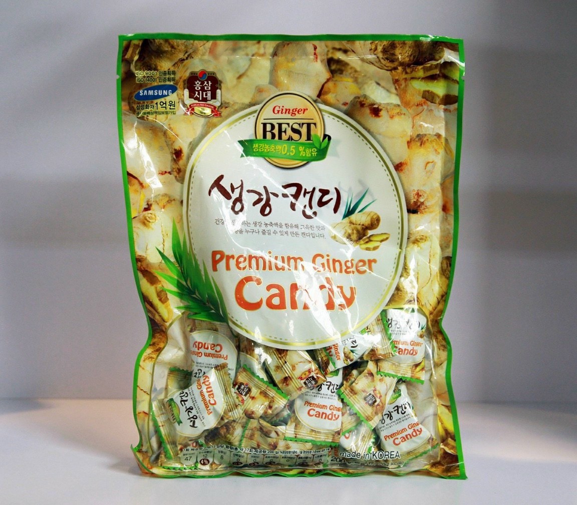 Kẹo gừng hàng quốc 200gr loại thượng hạng