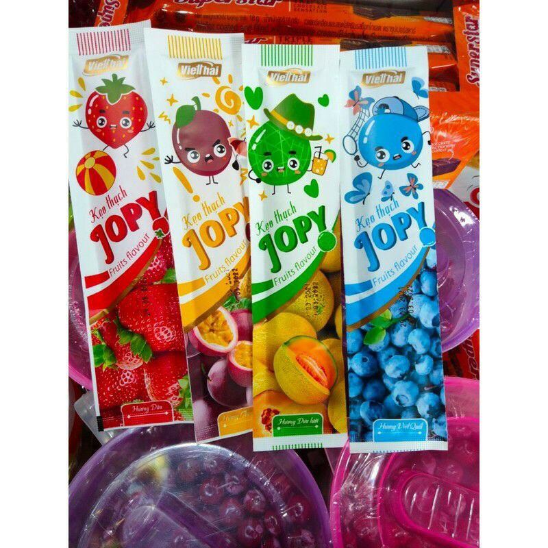 Kẹo thạch JOPY trái cây (thanh dài) 770g