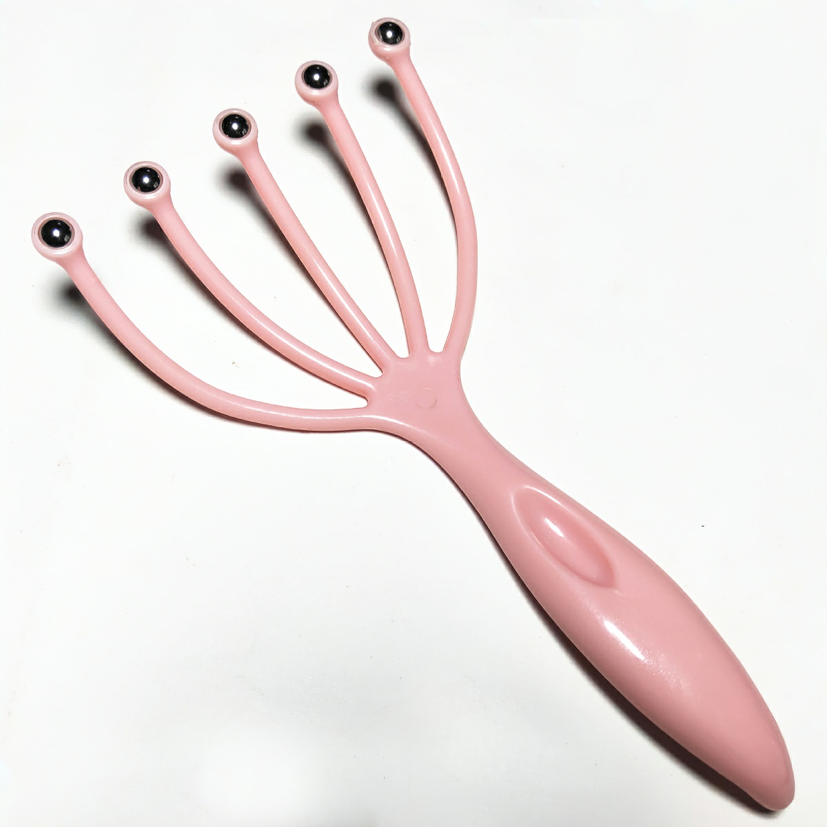 5-branch head massage tool with steel massage attachment helps relax the scalp