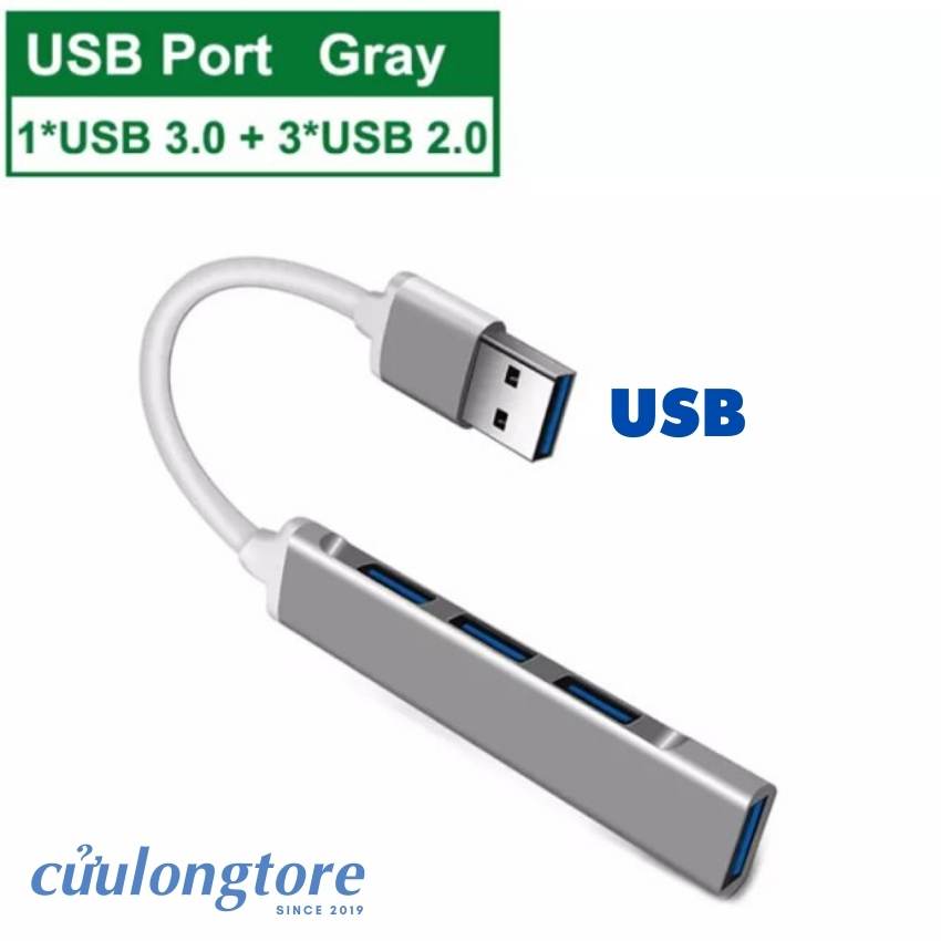 USB 3.0 5Gbs Hub Splitter Type C USB A to 4 multi-port multi-port cable 1 to 2 for phones computers high-speed multi-function