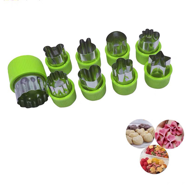 {HÀNG MỚI VỀ} Dụng cụ ấn tỉa hoa quả-bộ dập tỉa rau củ, Đa Năng, thích hợp dùng để cắt tạo hình khi làm bánh, rau câu hoặc sơ chế rau củ quả