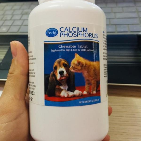 ✼❆✺ vn011 (1viên ) canxi hỗ trợ chắc xương cho chó mèo Calcium Phosphorus  hỗ trổ thiếu canxi trên chó mèo