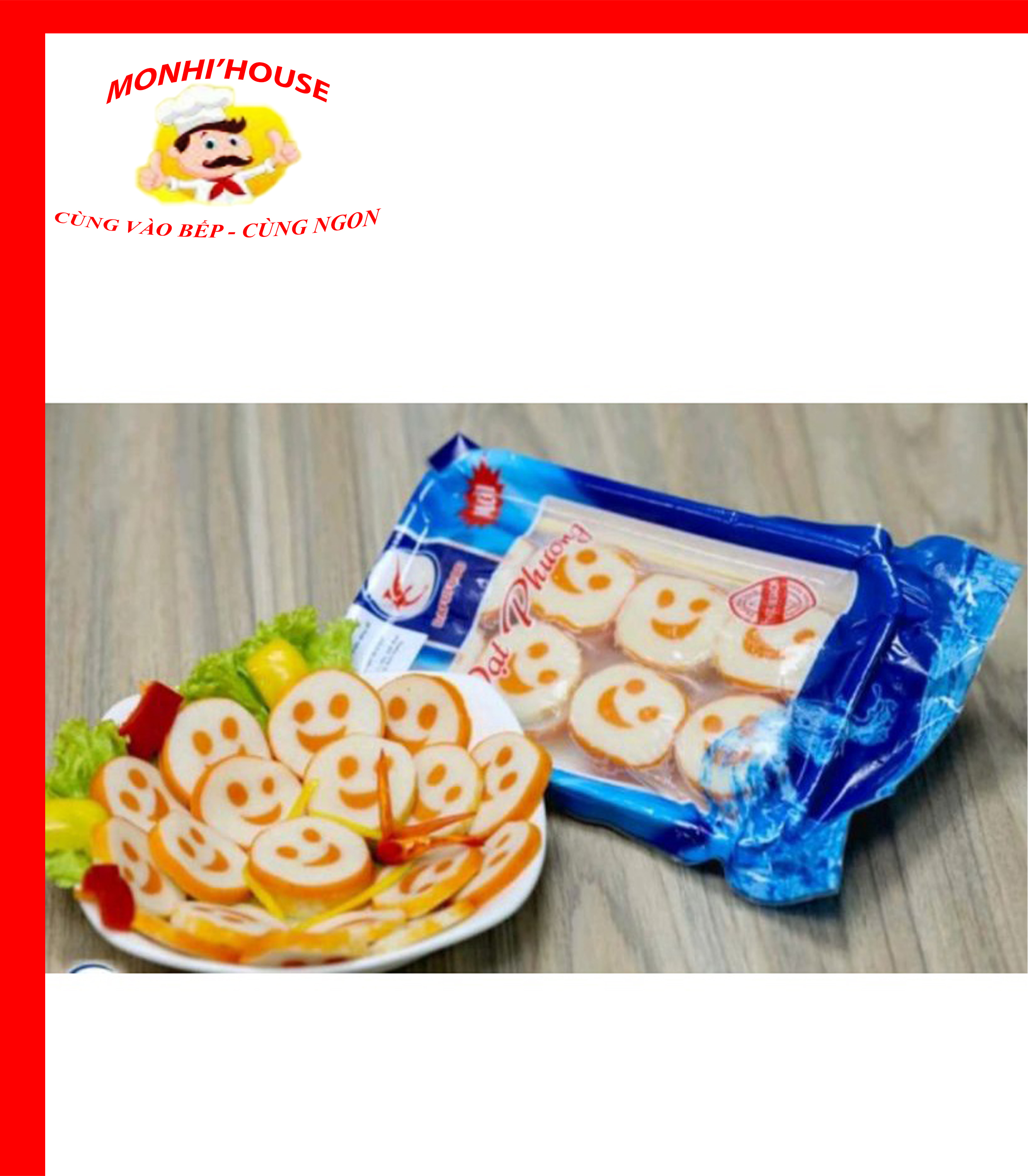 GÓI 32 MIẾNG THẢ LẨU MẶT CƯỜI SURIMI