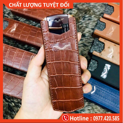 ⚡[Gía Sốc] Bao da Vertu Singature S đứng không nắp ⚡