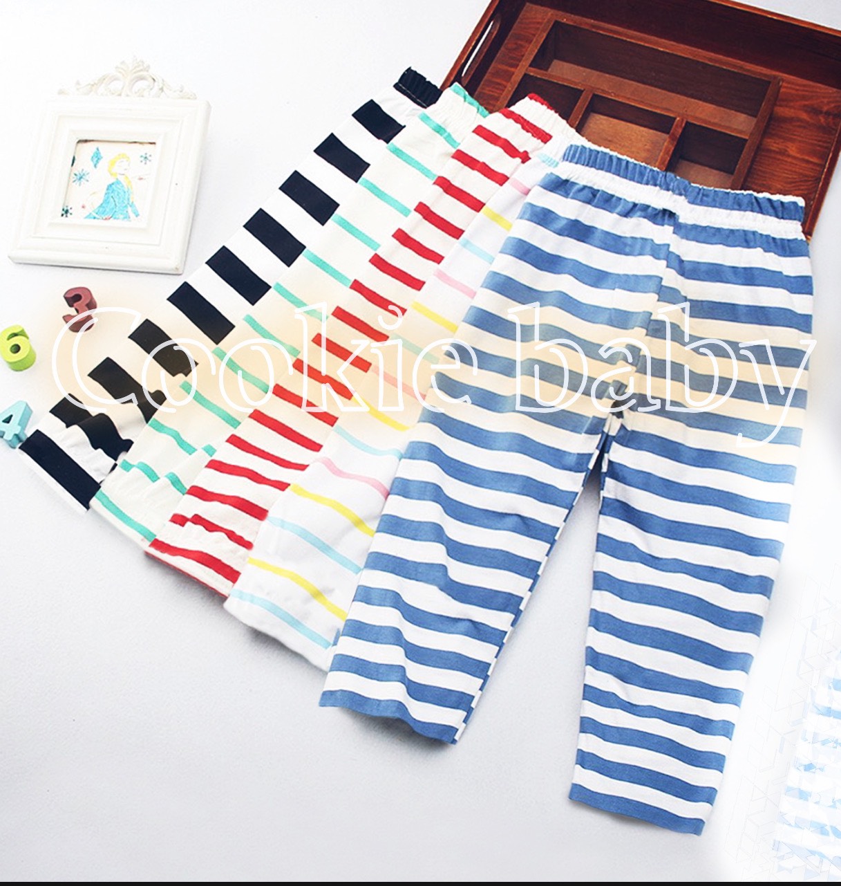QUẦN CHỤC COTTON KẺ CHO BÉ