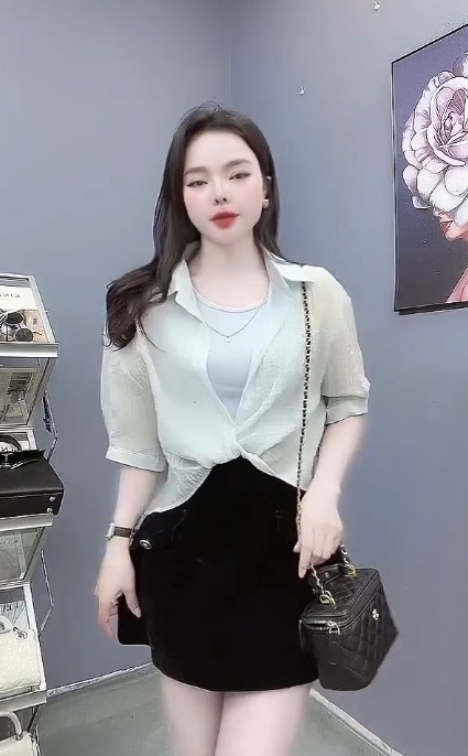 A53 Set 2 Áo Cổ Sơ Mi siêu xinh