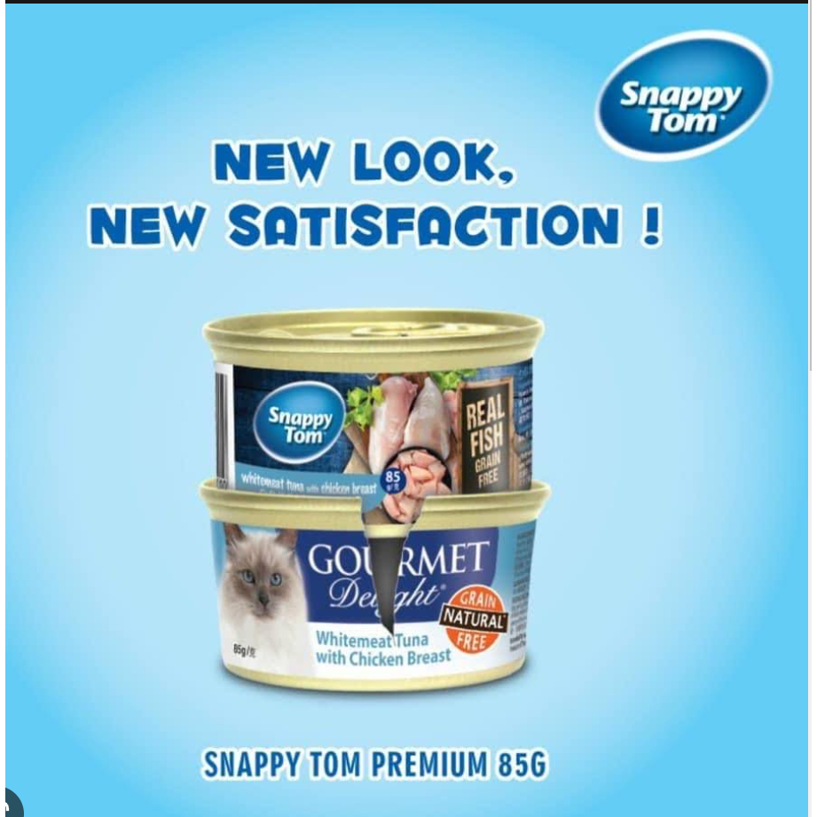 Pate Snappy Tom Gourmet Premium Cho Mèo Mọi Lứa Tuổi (85g)