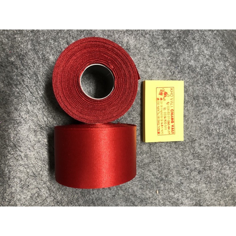 Duy băng lụa 5cm dài 22m làm nơ, làm hoa duy băng