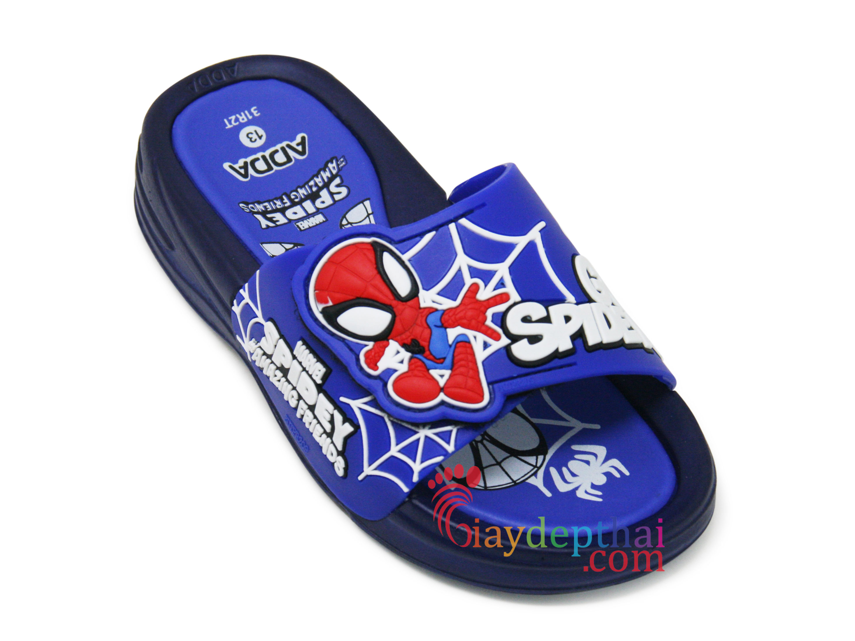 [HCM]Dép Thái Lan Bé Trai Siêu Nhân Người Nhện Spiderman Adda 31R2T