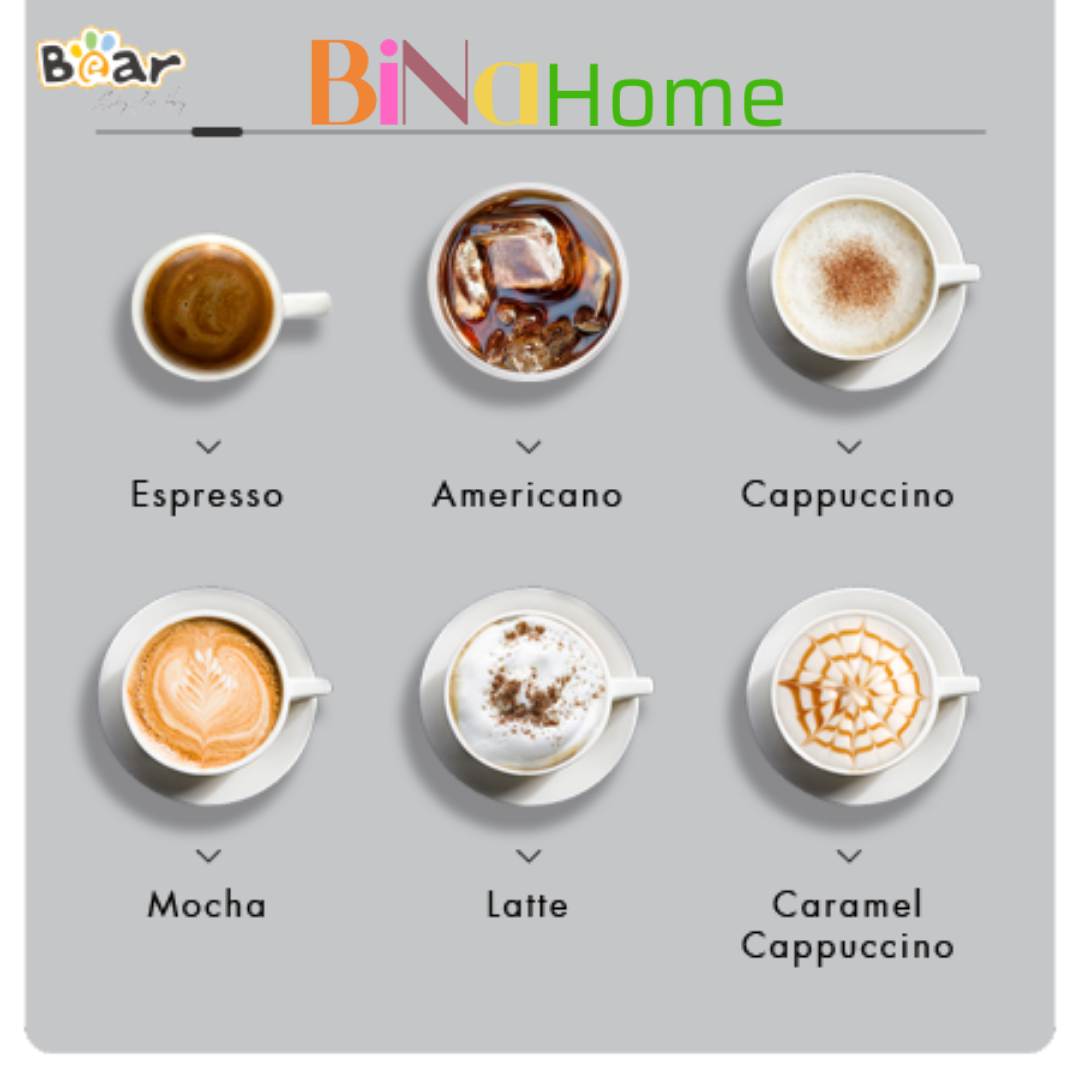 (Có sẵn BH 18 tháng) Máy Pha Cà Phê Bear KFJ-A15L1 (CF-B15V1) Màu Xanh BINAHOME