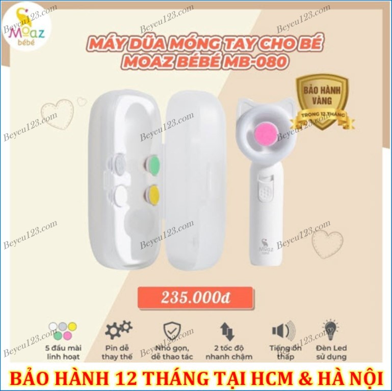 (MB080) Máy Dũa Móng Tay cho bé Moaz BéBé MB - 080 - dùng cho cả bé Sơ Sinh BEYEU123