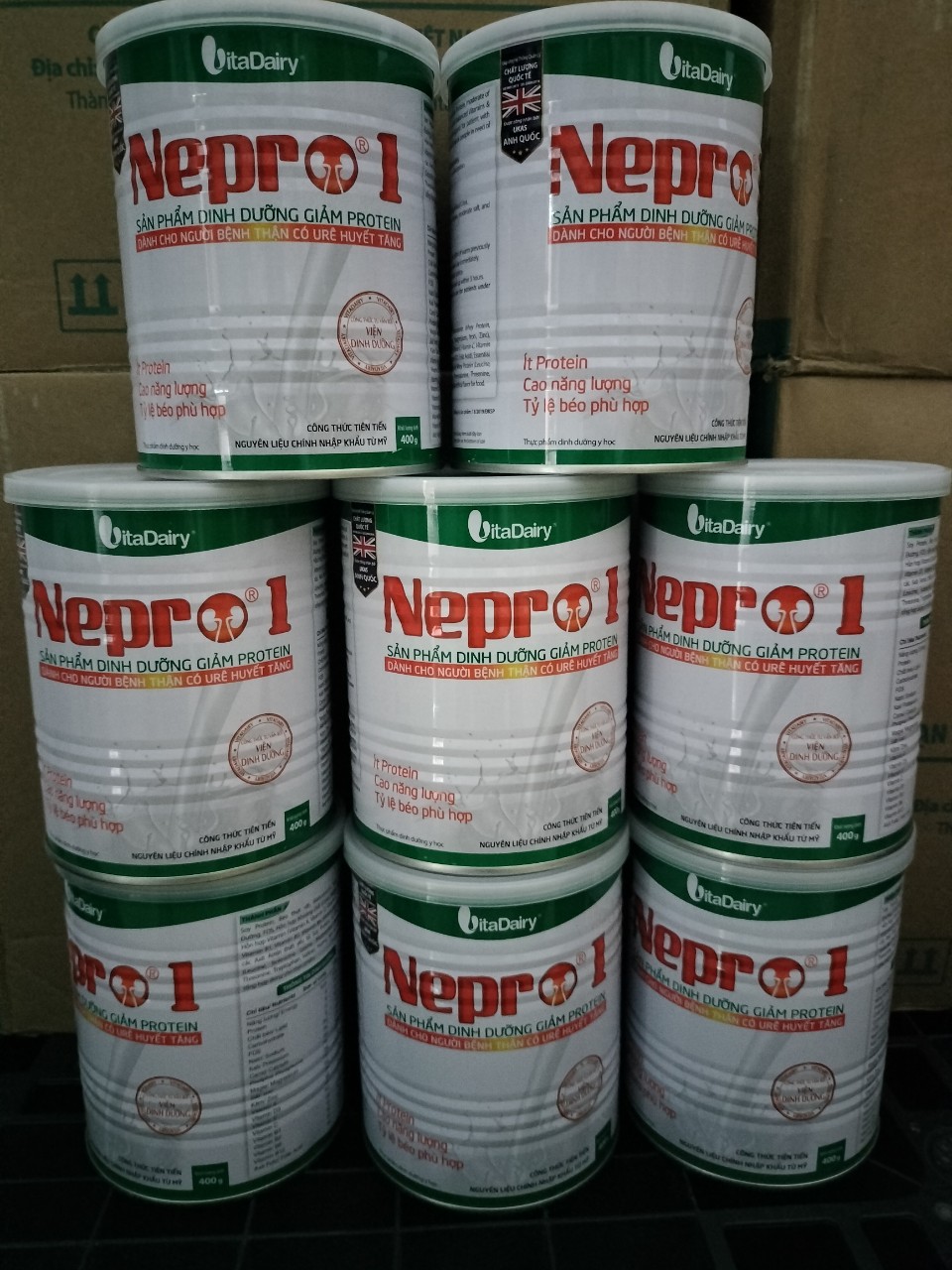 Sữa nepro 1 400G (Date mới nhất) - Dành cho người bệnh thận (Sản phẩm dinh dưỡng giảm Protein dành cho người bệnh thận)